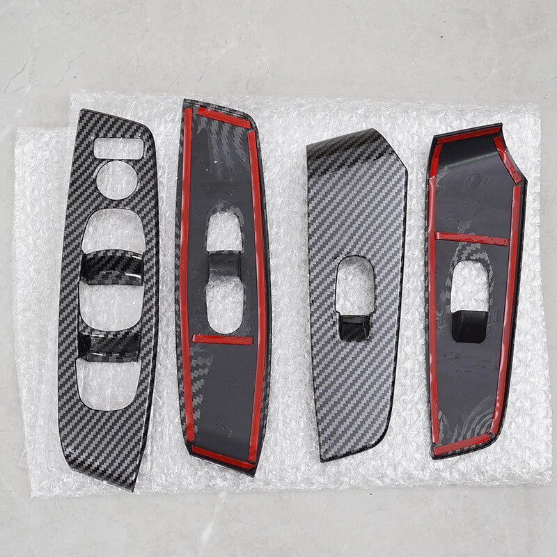 Carbon Style Window Switch Panel Cover Trim for Nissan Altima, Sentra (2019-2022)