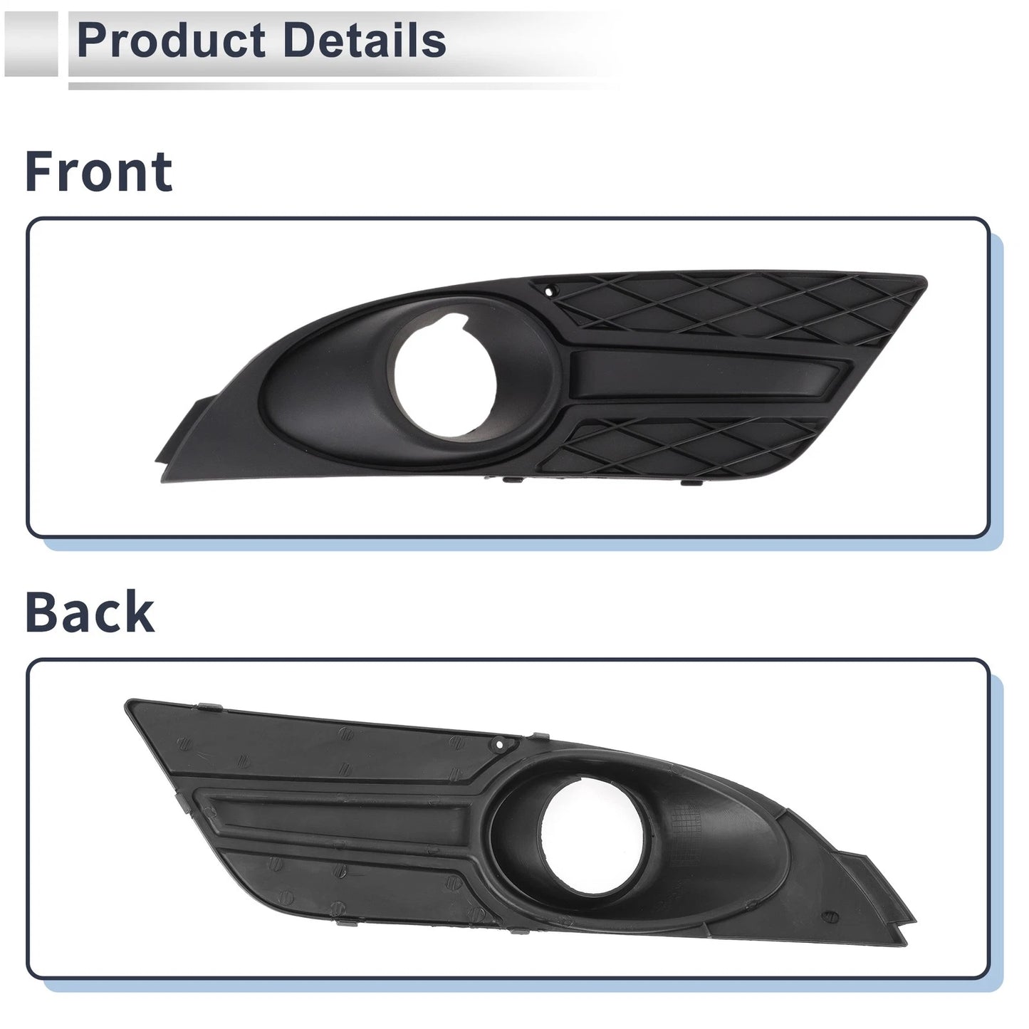 Front Right Fog Light Grill for Ford Focus (2007-2008) - 1 x Piece