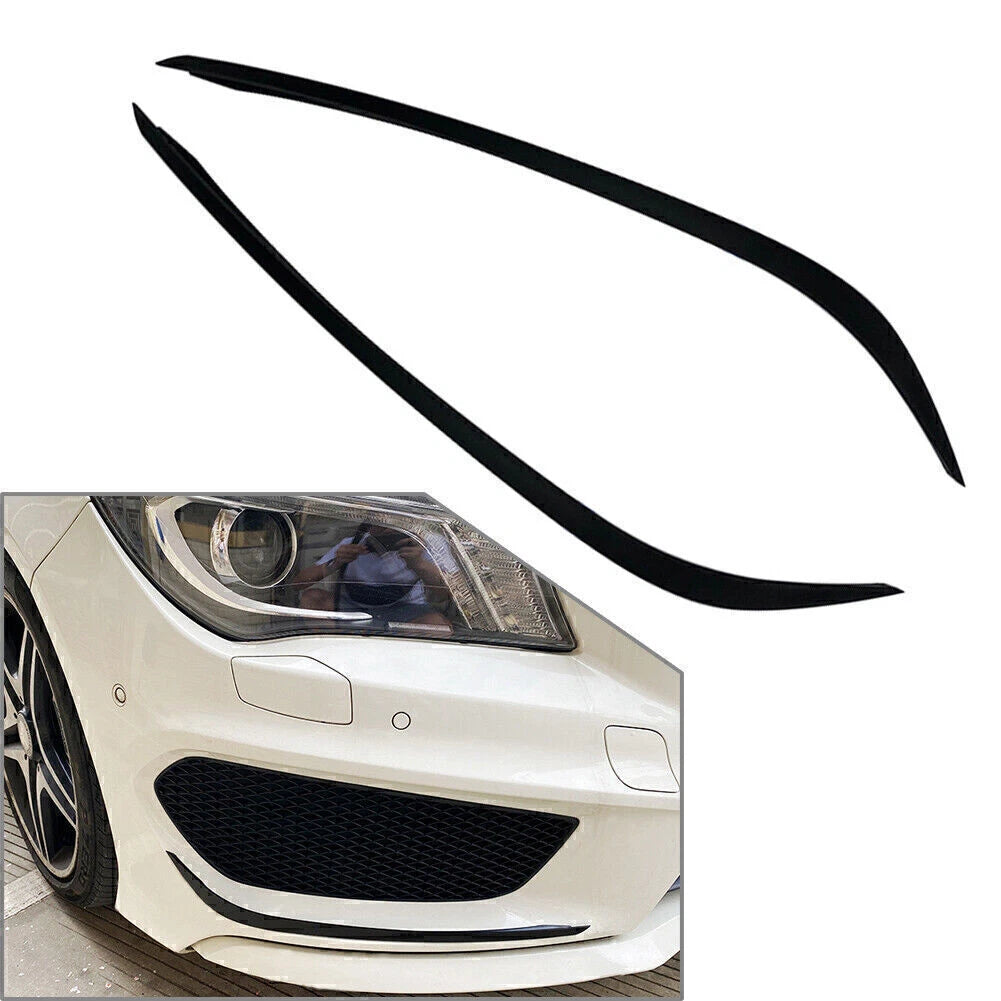 Front Bumper Lip Splitter Spoiler Trim Kit for Mercedes Benz CLA C117 (2013-2015)