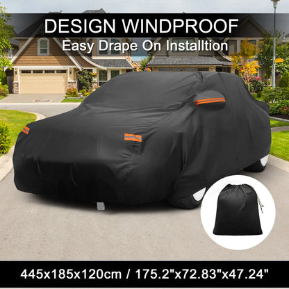 Waterproof Aluminum Film Car Cover for Toyota Supra Driver Door Zipper