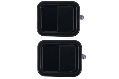 2 x Front LH+RH Black Outer Door Handle for Jeep Wrangler TJ (1997–2006)