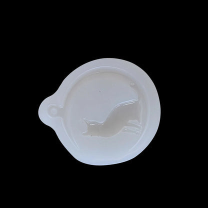 Silicone Pendant Mold for Moon Cat Jewelry Making & Epoxy Casting Tool