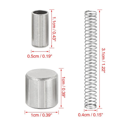 Roller Pin 3 Set Motorcycle Engine Start Clutch Roller Pin with Spring Set for GY6-125