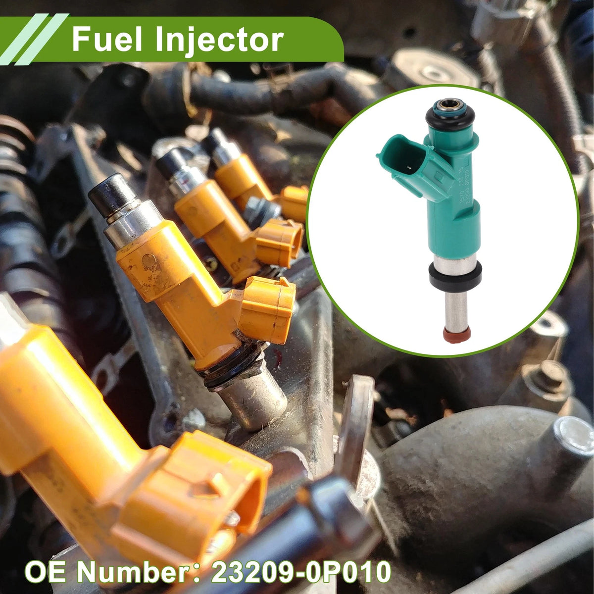 Fuel Injector 1 x for Toyota Camry SE/XLE 3.5 (2012–2014)