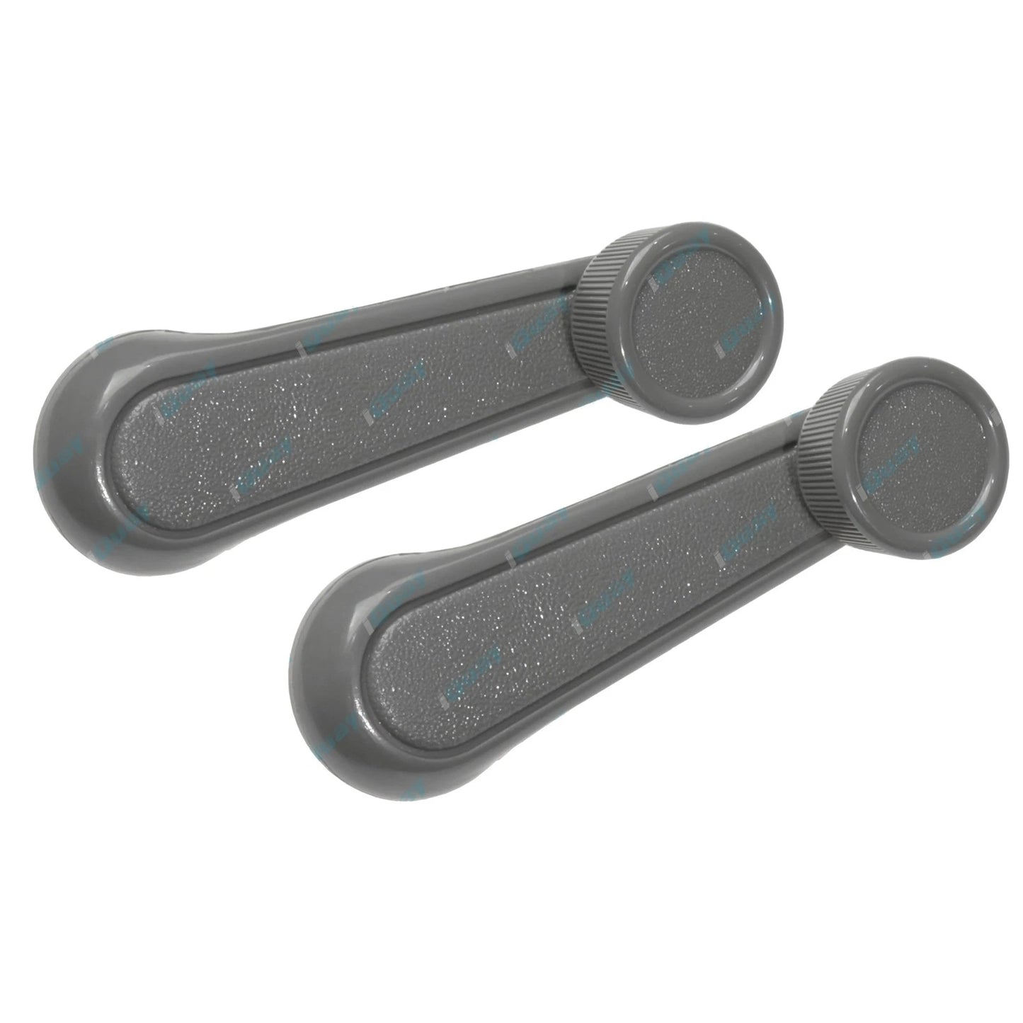 2 x Grey Door Window Winder Handles for Toyota Hilux (1983-1988)