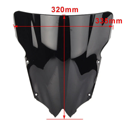 Clear Double Bubble Windscreen for Yamaha YZF R6 600 (2008-2016)
