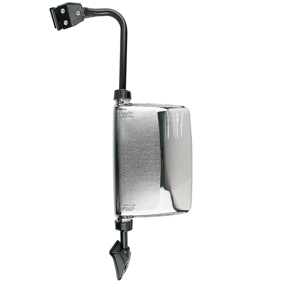 Front Left Chrome Manual Door Mirror for Mitsubishi Pajero (1982-1991)
