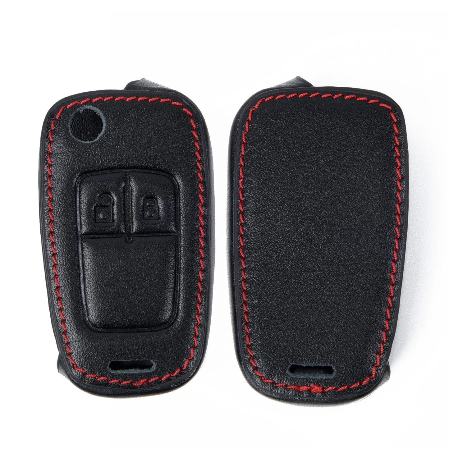 With Buckle Key Case 2-Button Remote Leather Alloy for Corsa D Zafira(2006–14)