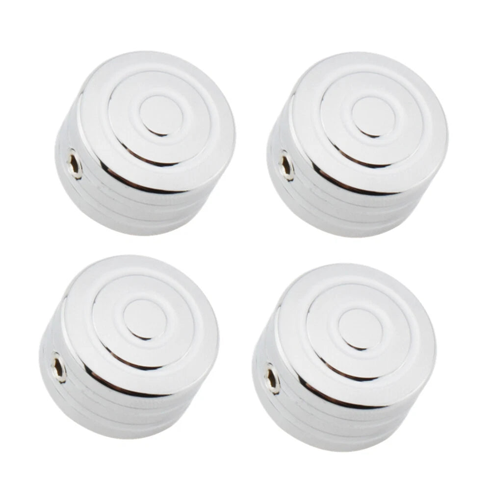4 x Chrome Machined Head Bolt Cover Caps for Triumph T120 Thruxton (2016-2023)