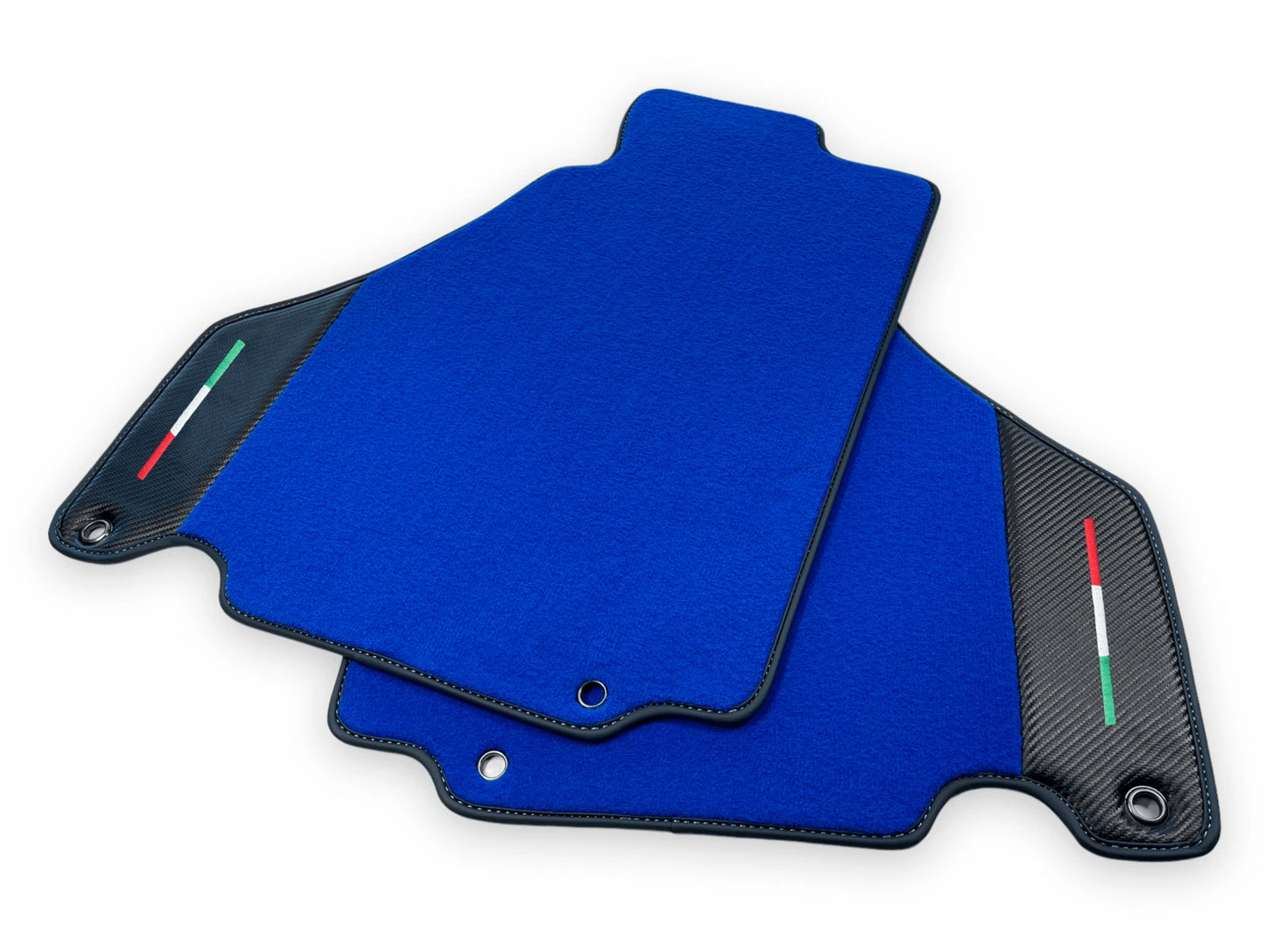 Blue Floor Mats for Ferrari 360 Modena 1999-2005 - AutoWin Brand, Carbon Fiber