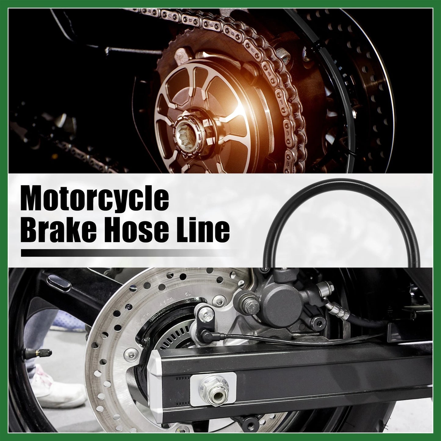 Brake Hose / 30cm / Hydraulic Brake Line Oil Hose 1 Set for Motorcycle