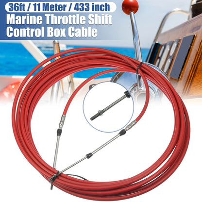 1pcs 36ft 433in Marine Type Shift Remote Control Box Cable for Yamaha