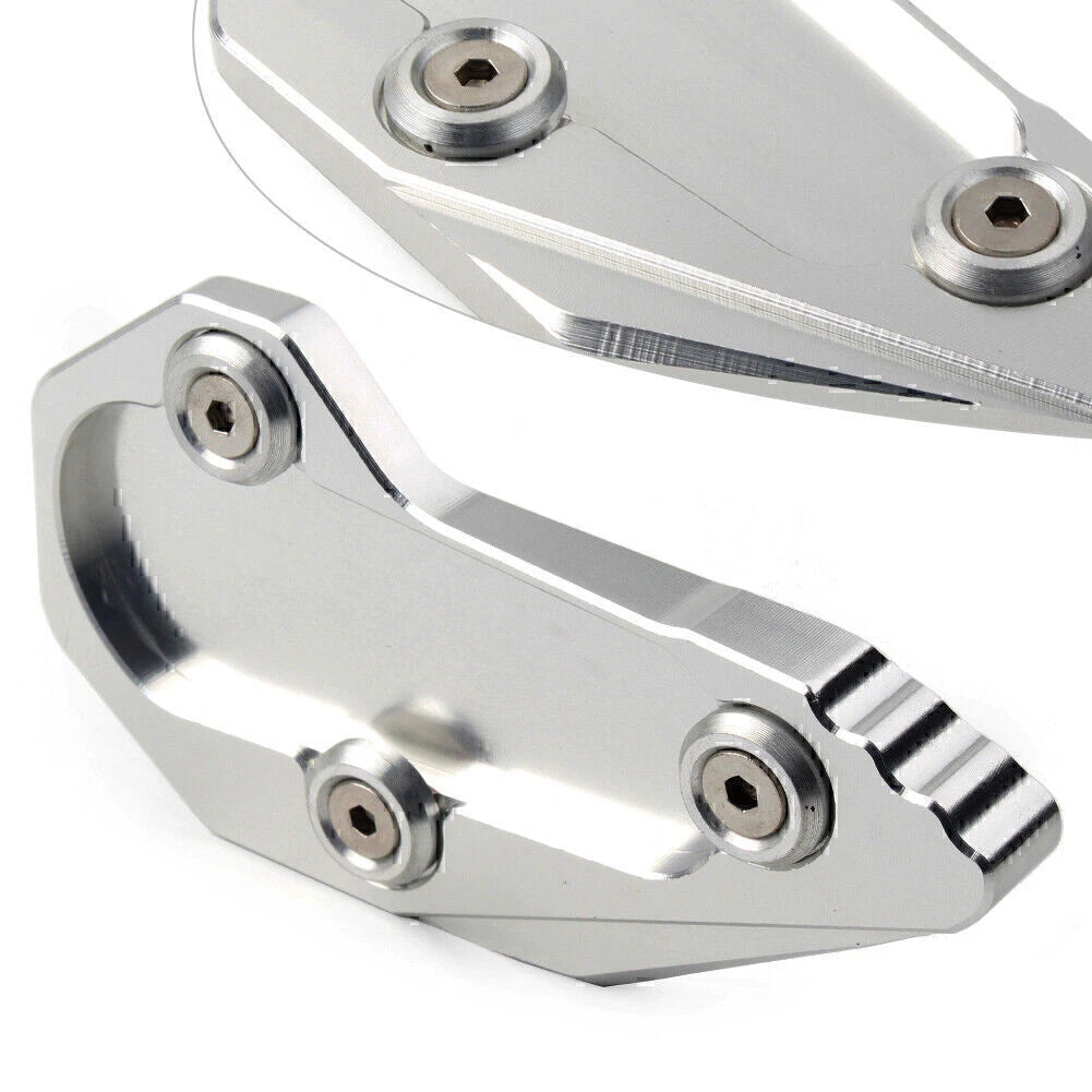 Silver Kickstand Side Stand Pad for BMW R1200R R1200RS LC (2015-2016)