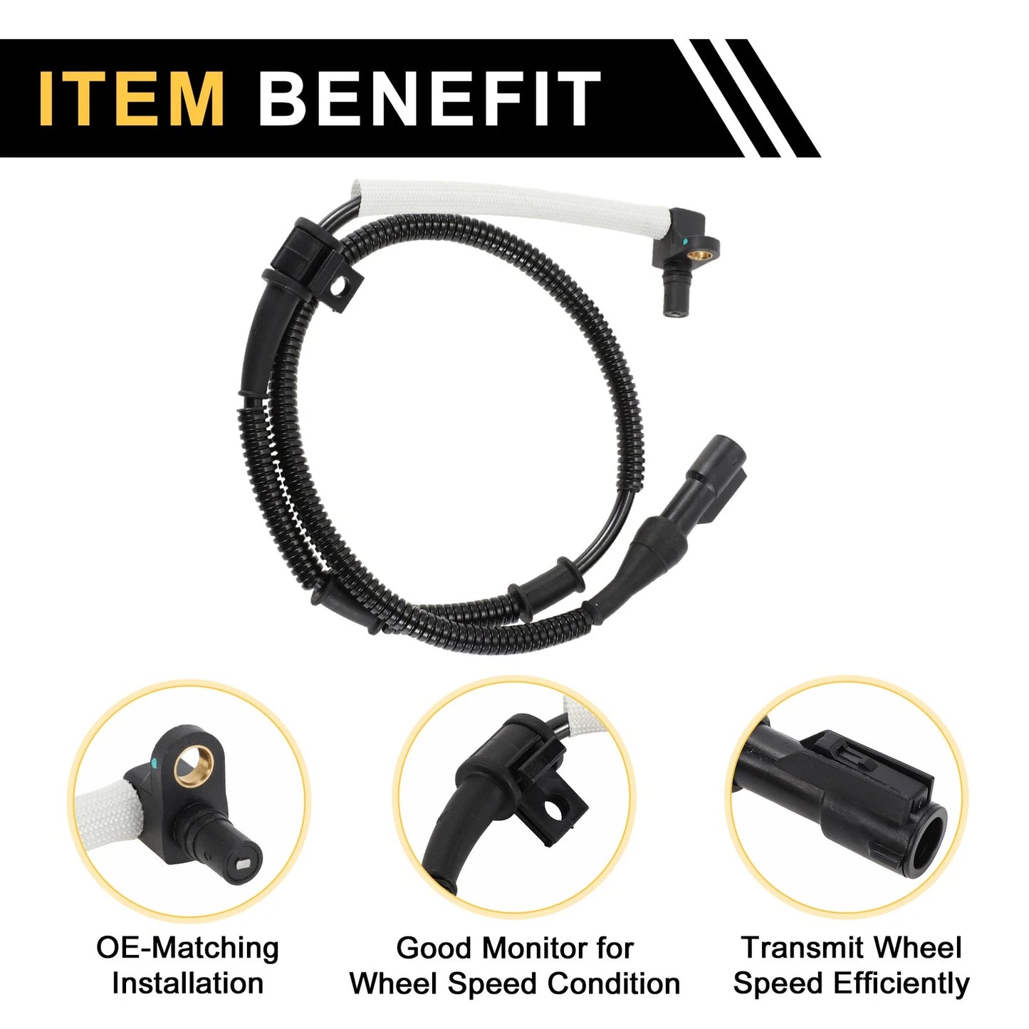 ABS Wheel Speed Sensor for Ford F-150 1997-2003 Front Right