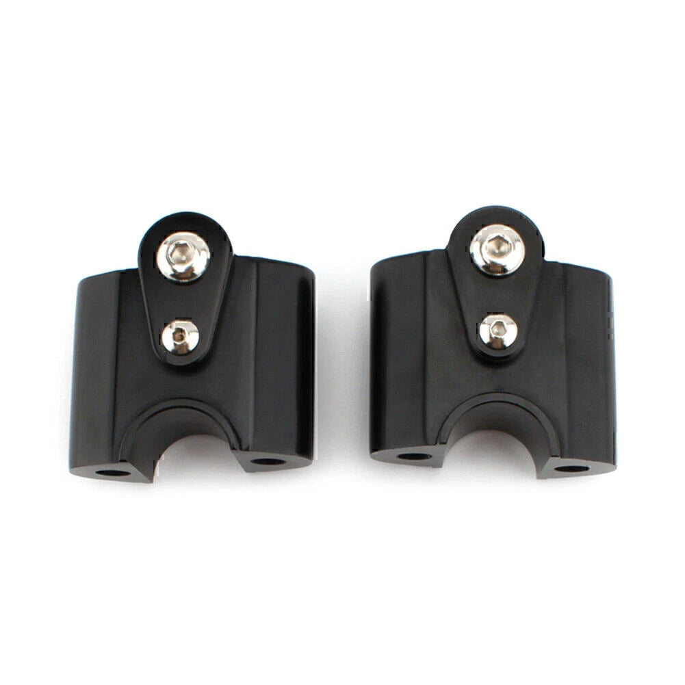 Black Handlebar Risers Lift Clamp Adapters for BMW R 18 Classic (2022-2023)