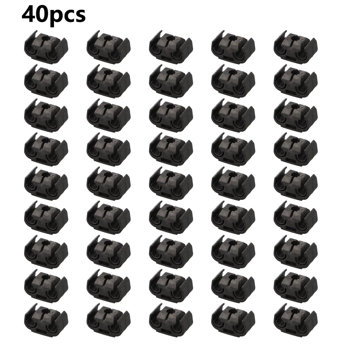 Brake Line Clip / 40 Pieces Brake Line Holder Black for Vehicles