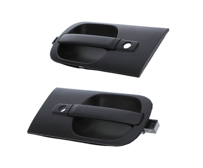 Front Left & Right Set Door Handle Outer Black for Hyundai iLoad iMax (2008-2023)