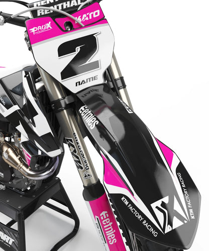 Decal Kit SPRINT PINK Stickers for KTM SXF 250 450 (2011-2012)
