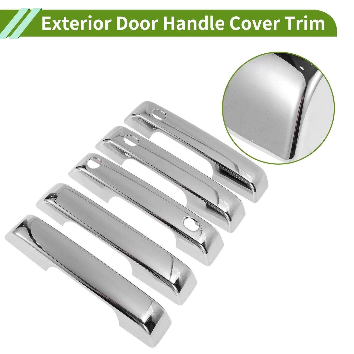Electroplated Silver Door Handle Cover Trim for Ford Bronco (2021-2025)
