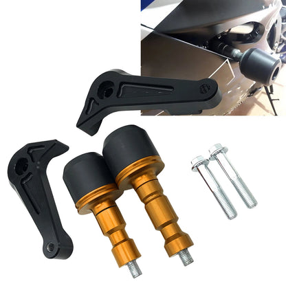 Engine Frame Sliders for YAMAHA YZF-R6 (2017-2023) - Gold Anti Crash Protection