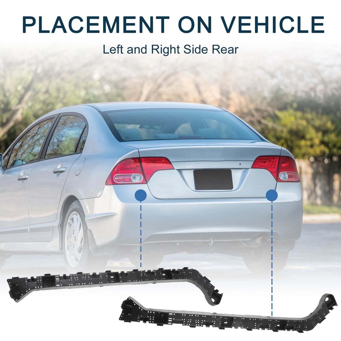 Rear Bumper Retainer Bracket  for Honda Civic Sedan (2016-2020)