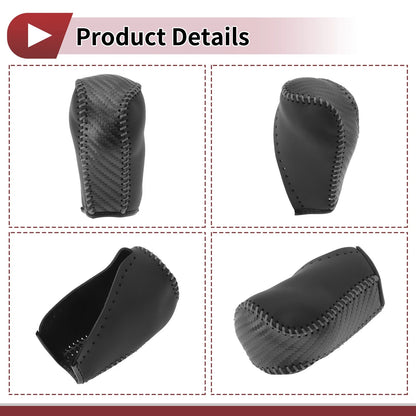 Car Gear Shift Knob Cover for Toyota Corolla (2014-2018) Gray Faux Leather