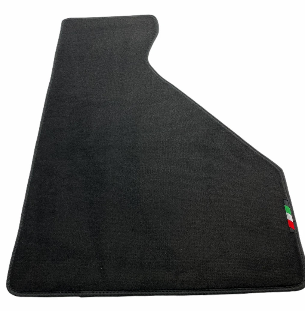 Floor Mats for Ferrari 348 TS 1989-1995 Black Tailored Carpets with Emblem