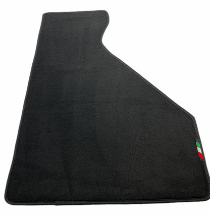 Floor Mats for Ferrari 348 TS 1989-1995 Black Tailored Carpets with Emblem