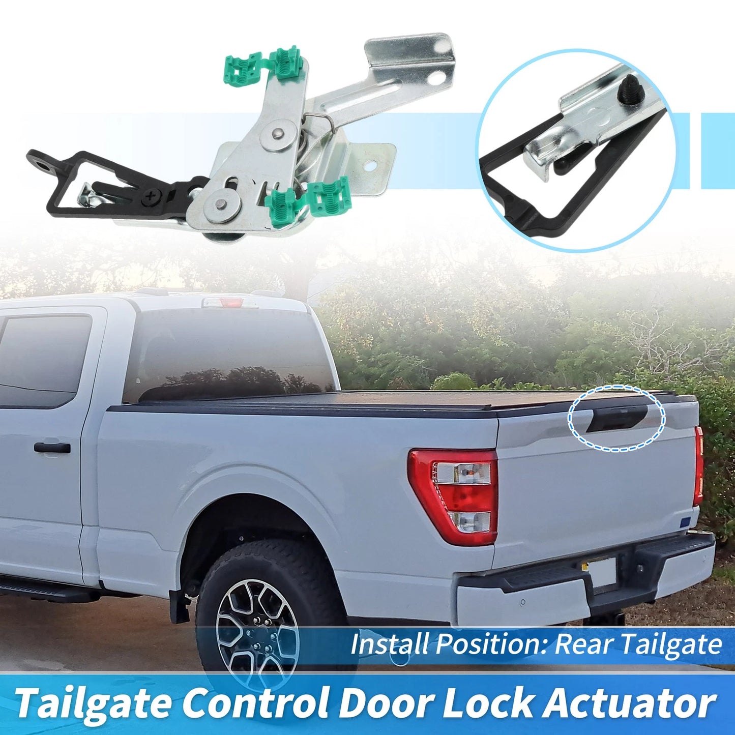 Tailgate Control Door Lock for Ford F-150 F-250 F-350 F-450 F-550 (1997-2023)
