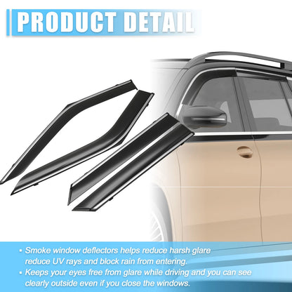 Window Vent Visor Deflectors Rain Guards for Ford Explorer