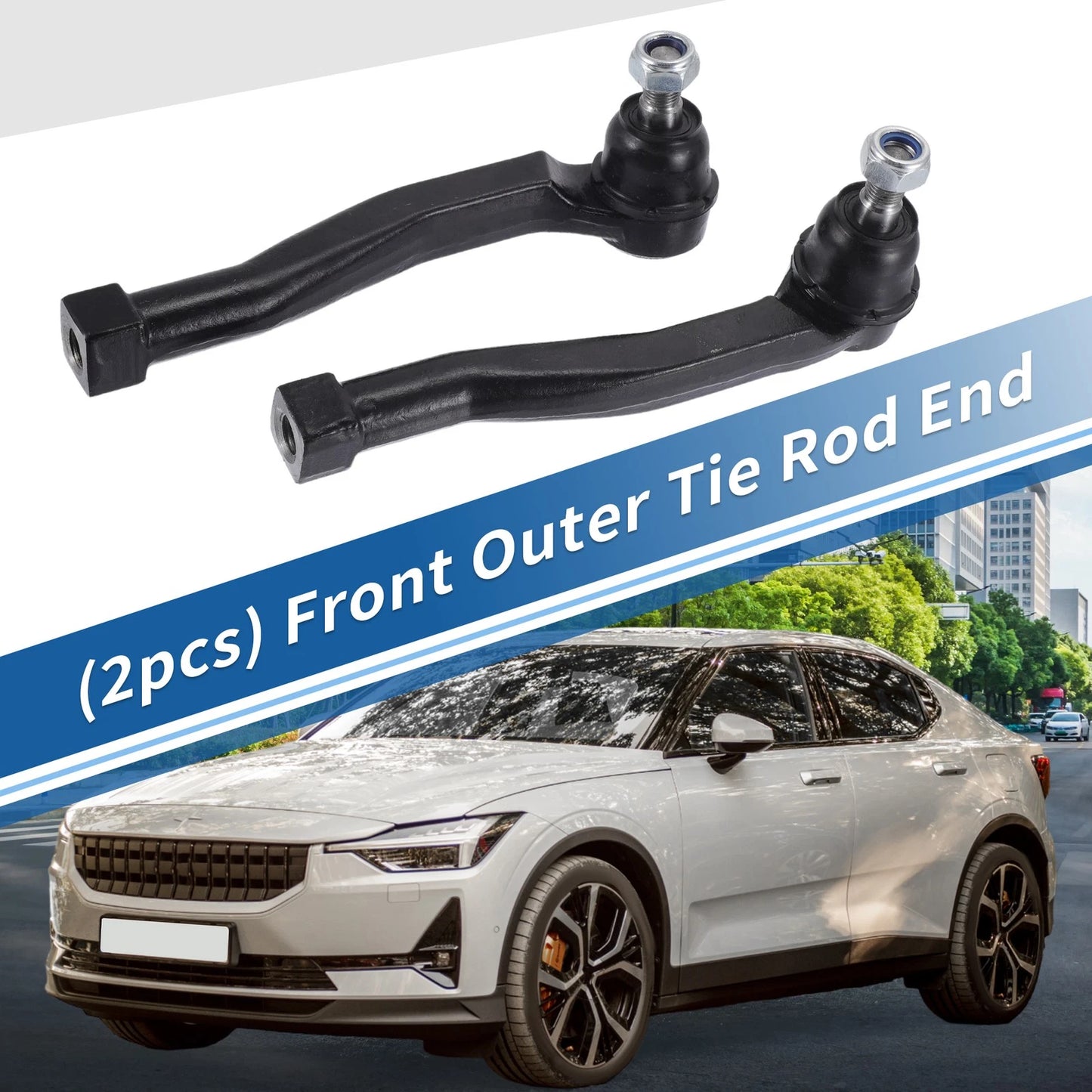 Front Outer Tie Rod End Links for Pontiac G3 (2009-2010)