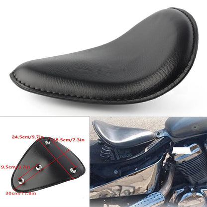 Spring Bracket Leather Solo Driver Seat for Harley Chopper Bobber (2000-2023)