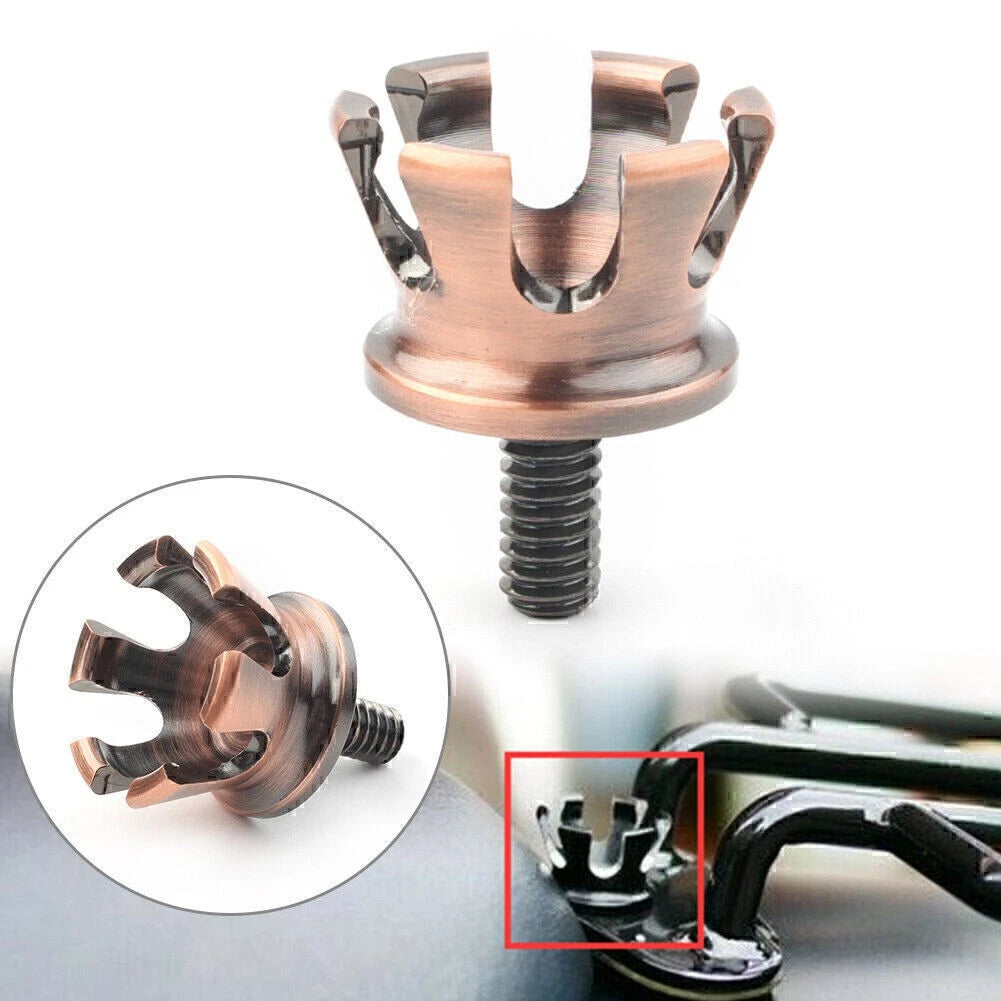 Imperial Crown Style Rear Seat Bolt Tab Screw Mount for Harley 1996-Up
