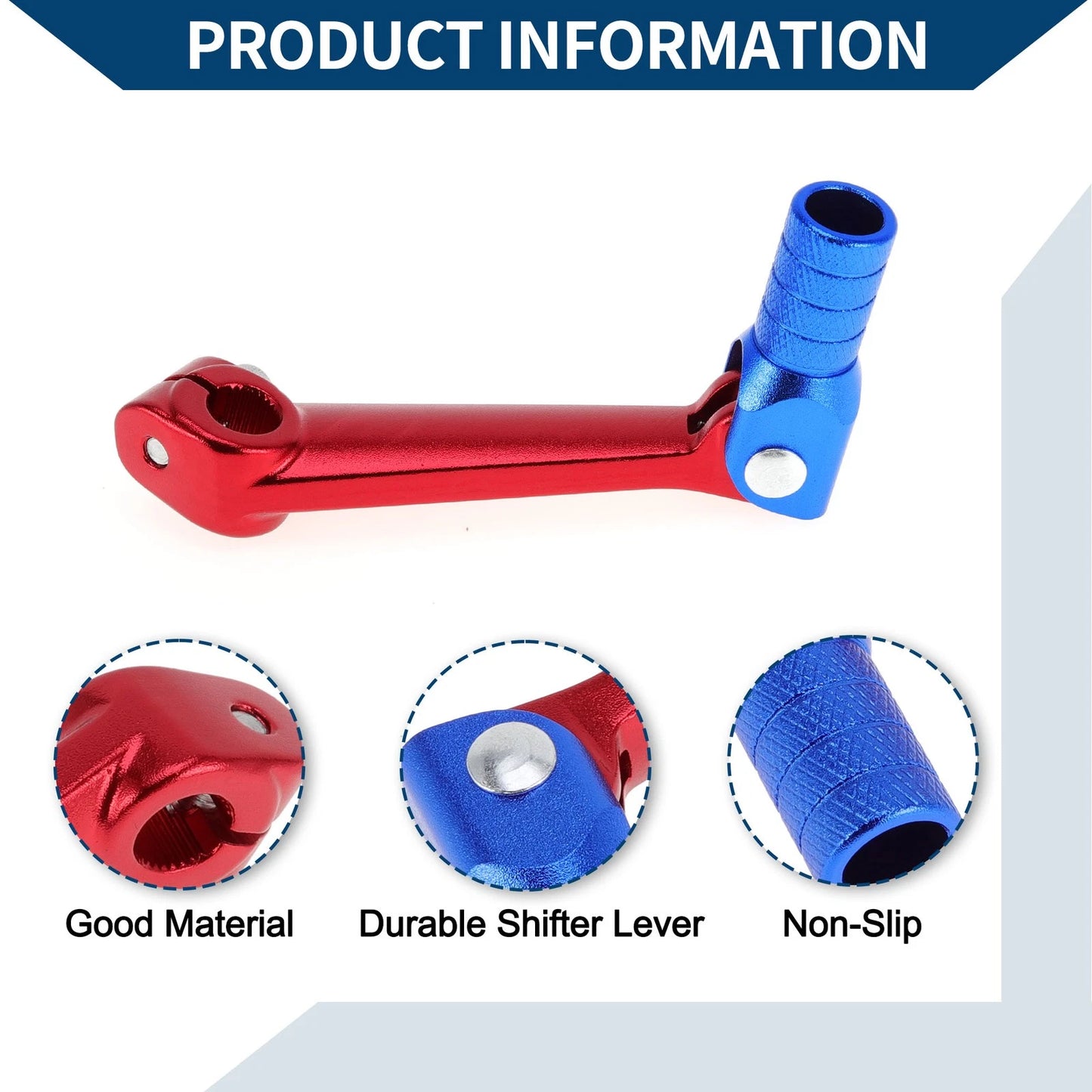 Folding Gear Shifter Lever Red Blue for Bosuer M5