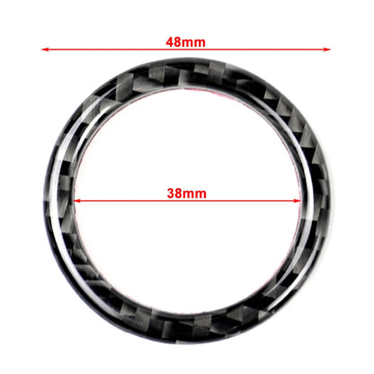 Carbon Fiber Engine Start Stop Button Ring Cover for Mercedes-Benz A B C (2013-2023)