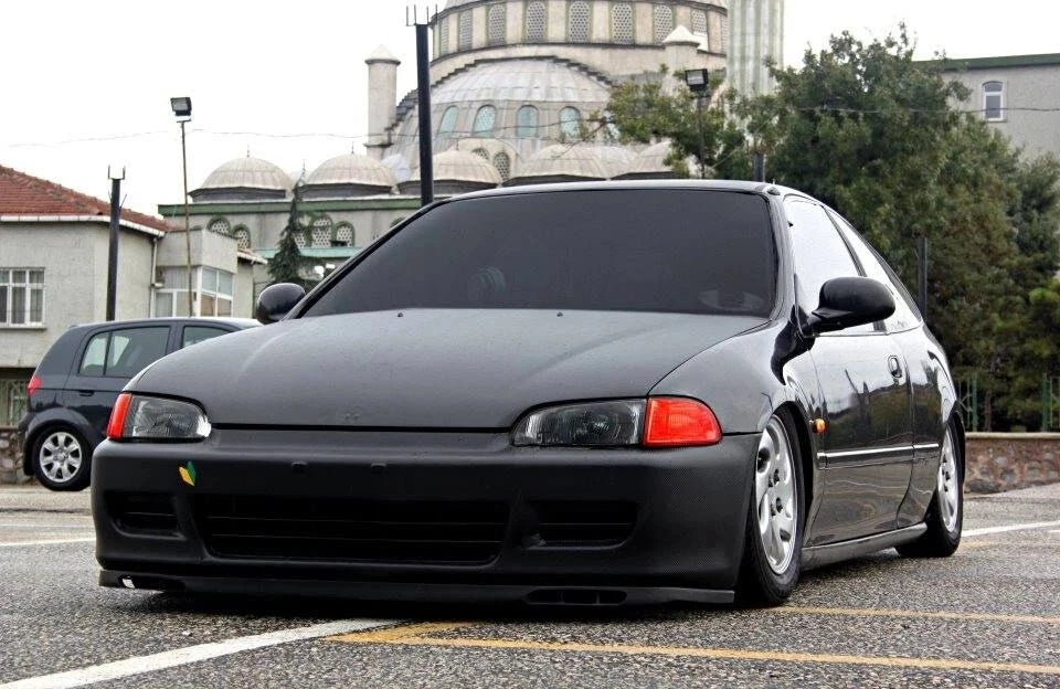 2 Piece Front Bumper Splitters for Honda Civic EG (1992-1995)
