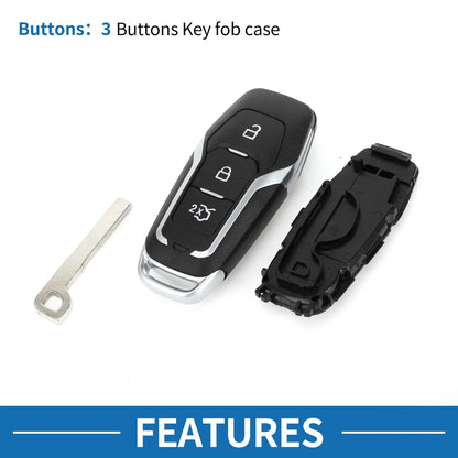 3 x Keyless Entry Remote Fob Shell Case for Ford Mondeo (2014-2018)