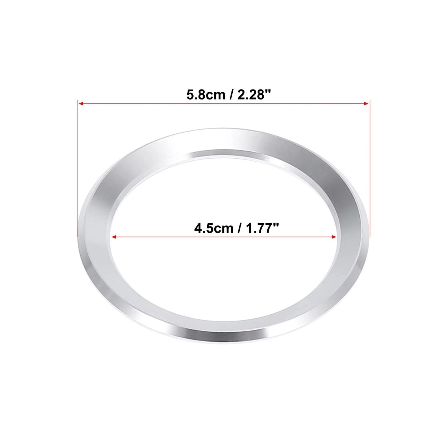 Silver Tone Steering Wheel Decal Cover Trim for BMW 1 3 5 7 Series X1 X3 X5 X6