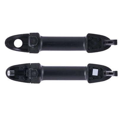 2 x Front Outer Door Handles Black for Hyundai Santa Fe CM (2005-2012)