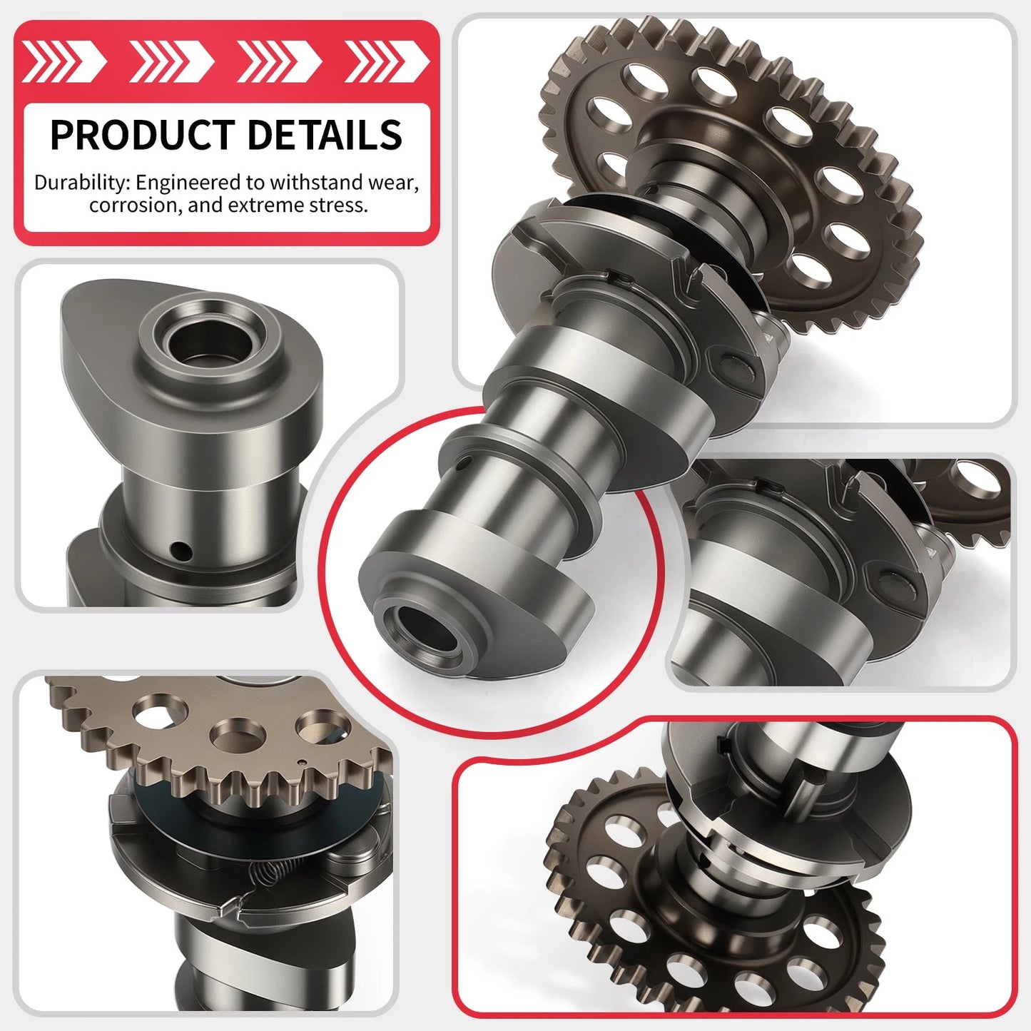 Intake Exhaust Camshaft w/ Chain Kit for Suzuki LT-Z400 Quadsport 2003-2014