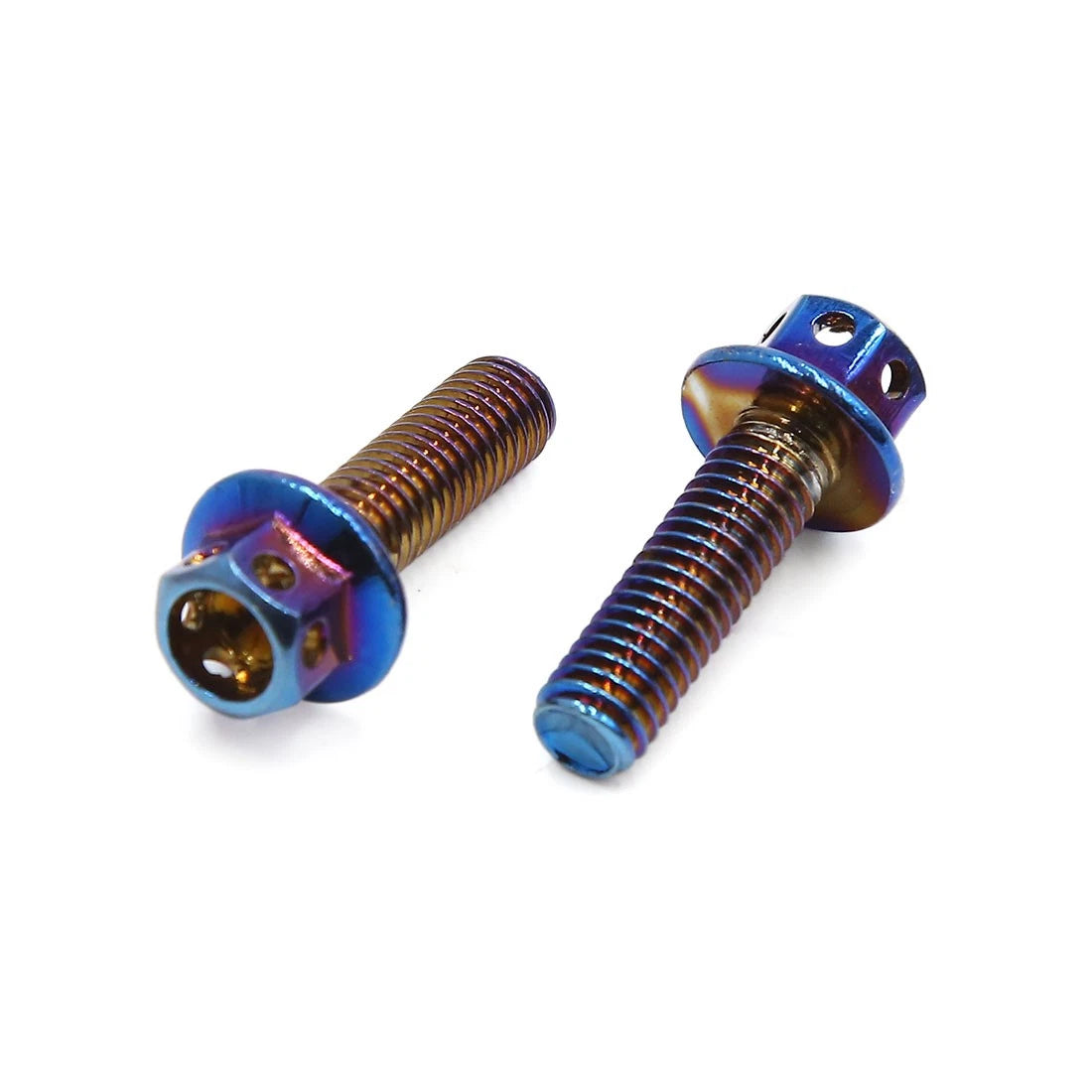 Bolts 6pcs Colorful M6 Titanium Hexagon Fastener Clips Screws for Motorcycle