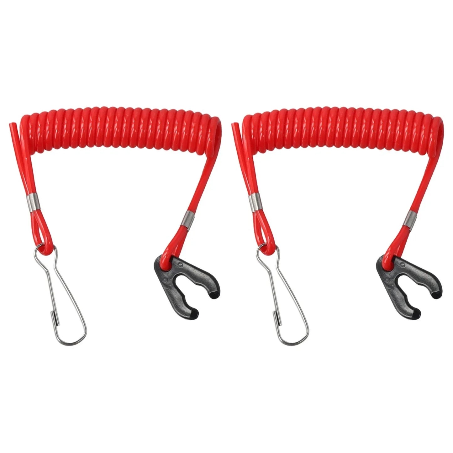 Boat Engine Safety Lanyard Cord 2 Pack for Outboard Motors Ignition Cut Off