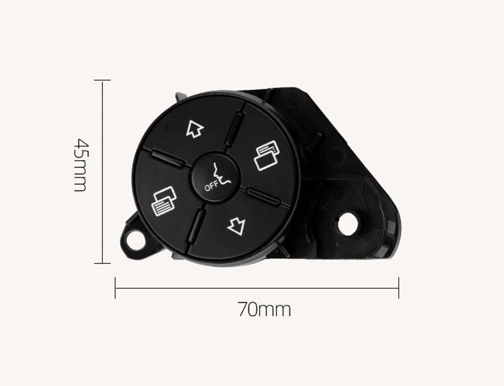 2 x Steering Wheel Button Covers for Mercedes W164 ML GL W251 R-Class (2006-2011)