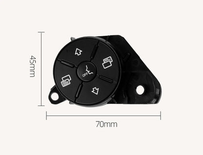 2 x Steering Wheel Button Covers for Mercedes W164 ML GL W251 R-Class (2006-2011)