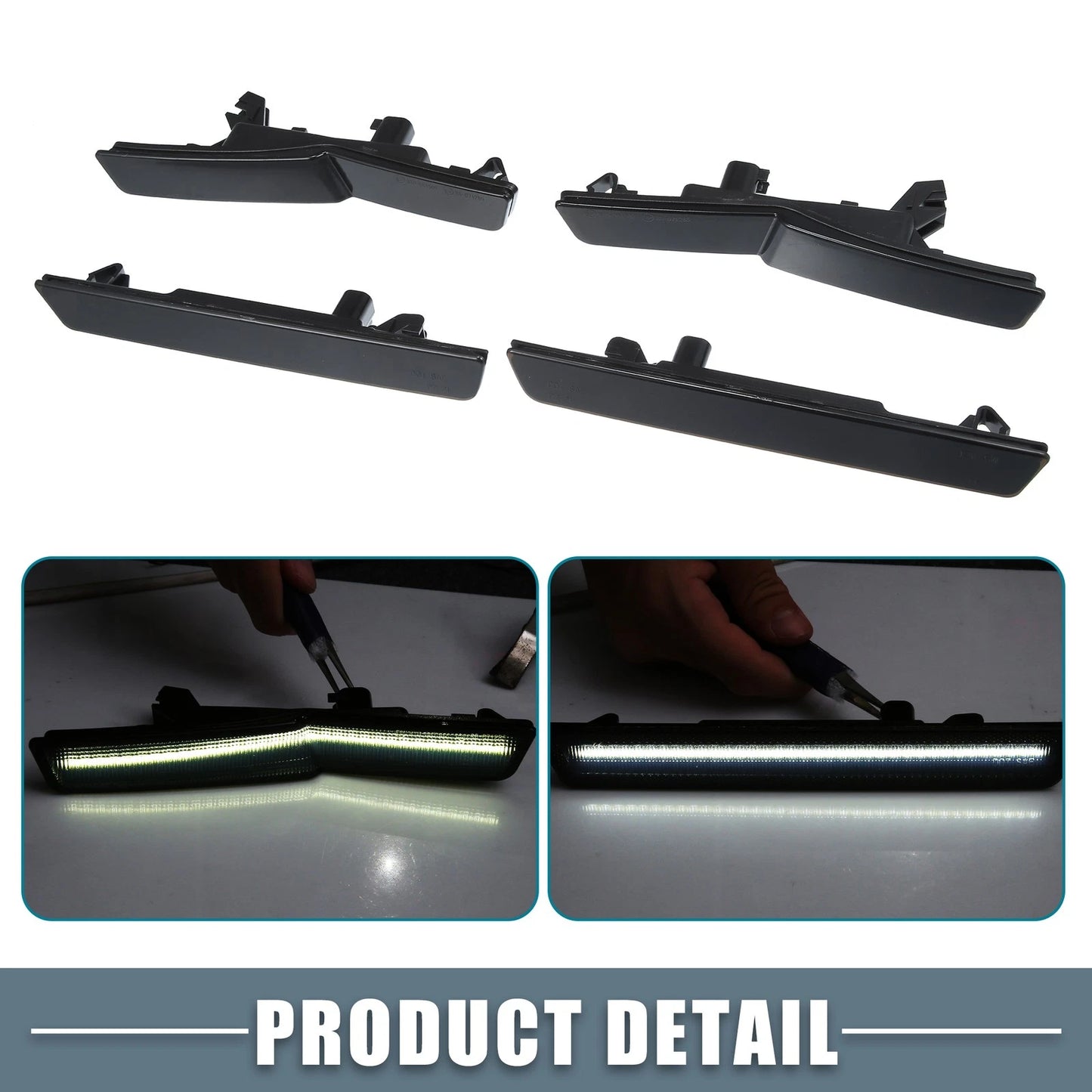 Smoked Lens LED Side Marker Light for Dodge Challenger Widebody (2018-2023)