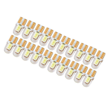 20 x T10 194 168 W5W COB LED License Plate Dome Map Light Bulbs for Auto