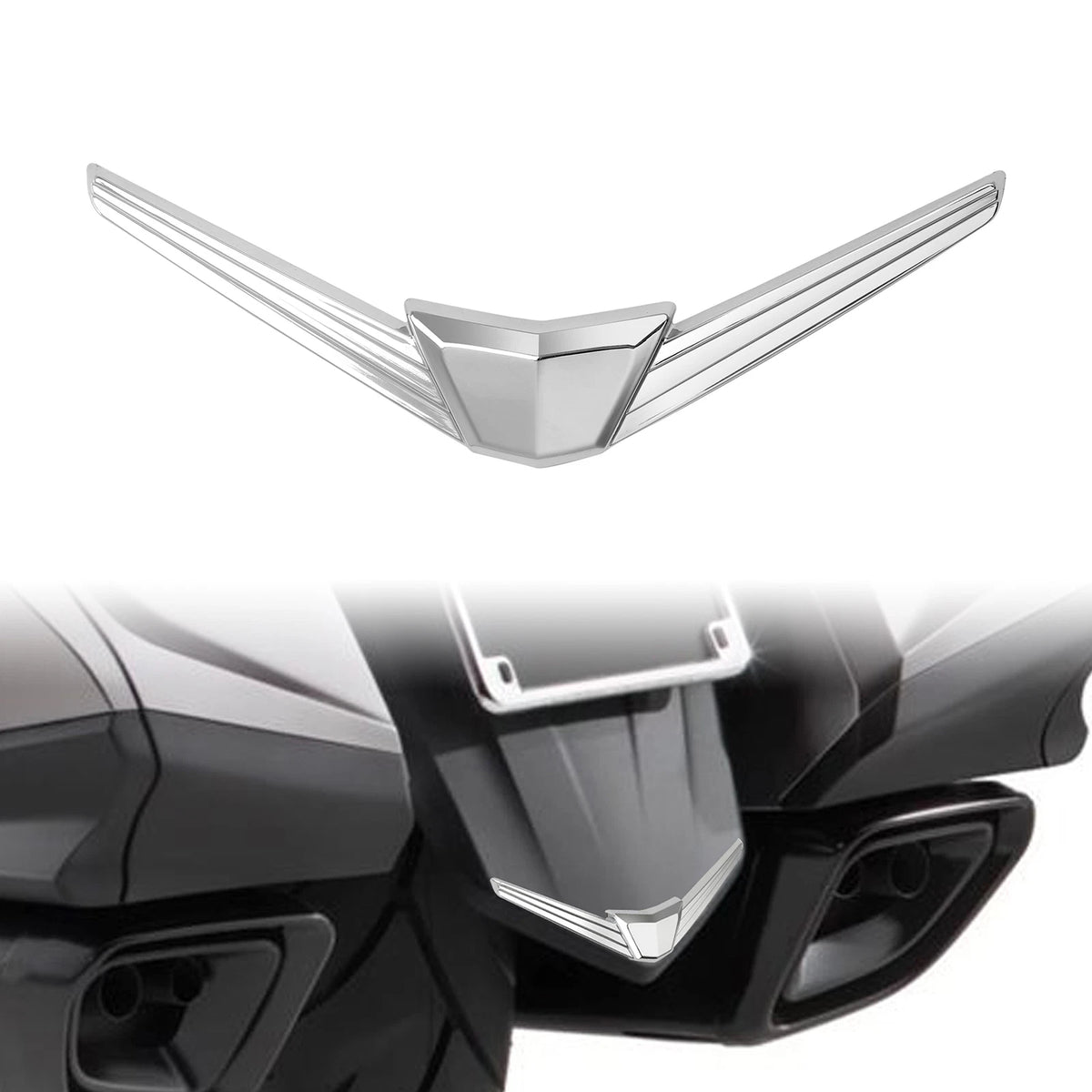 Chrome Rear Fender Tip Trim Decoration for Honda Goldwing 1800 (2018-2025)
