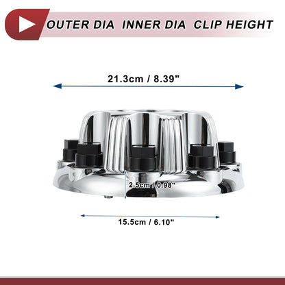 Wheel Center Caps Chrome Silver Tone Plastic for Chevrolet Silverado 2500