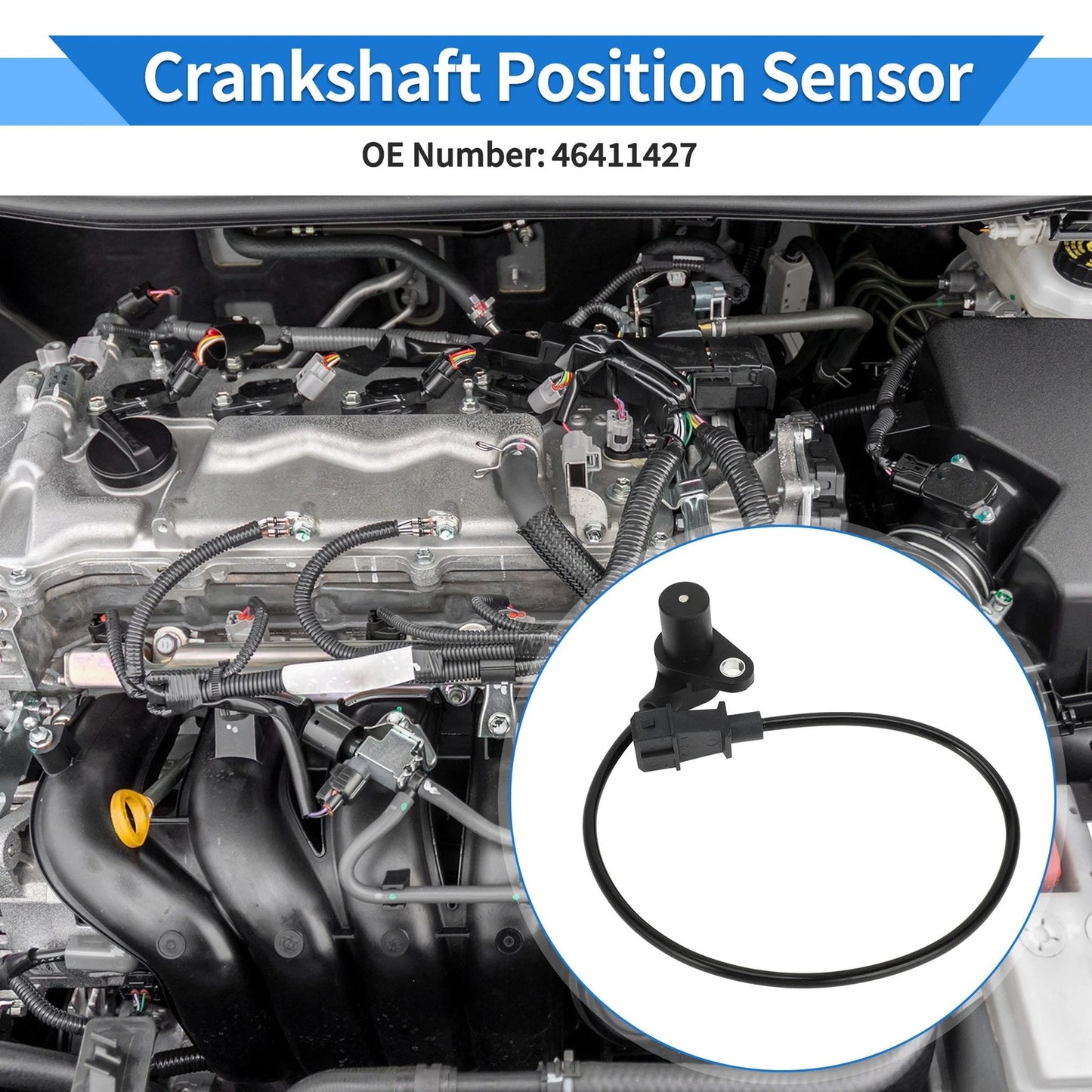 Crankshaft Position Sensor for PEUGEOT Expert 1.6 (1996-2000) 1 Pc