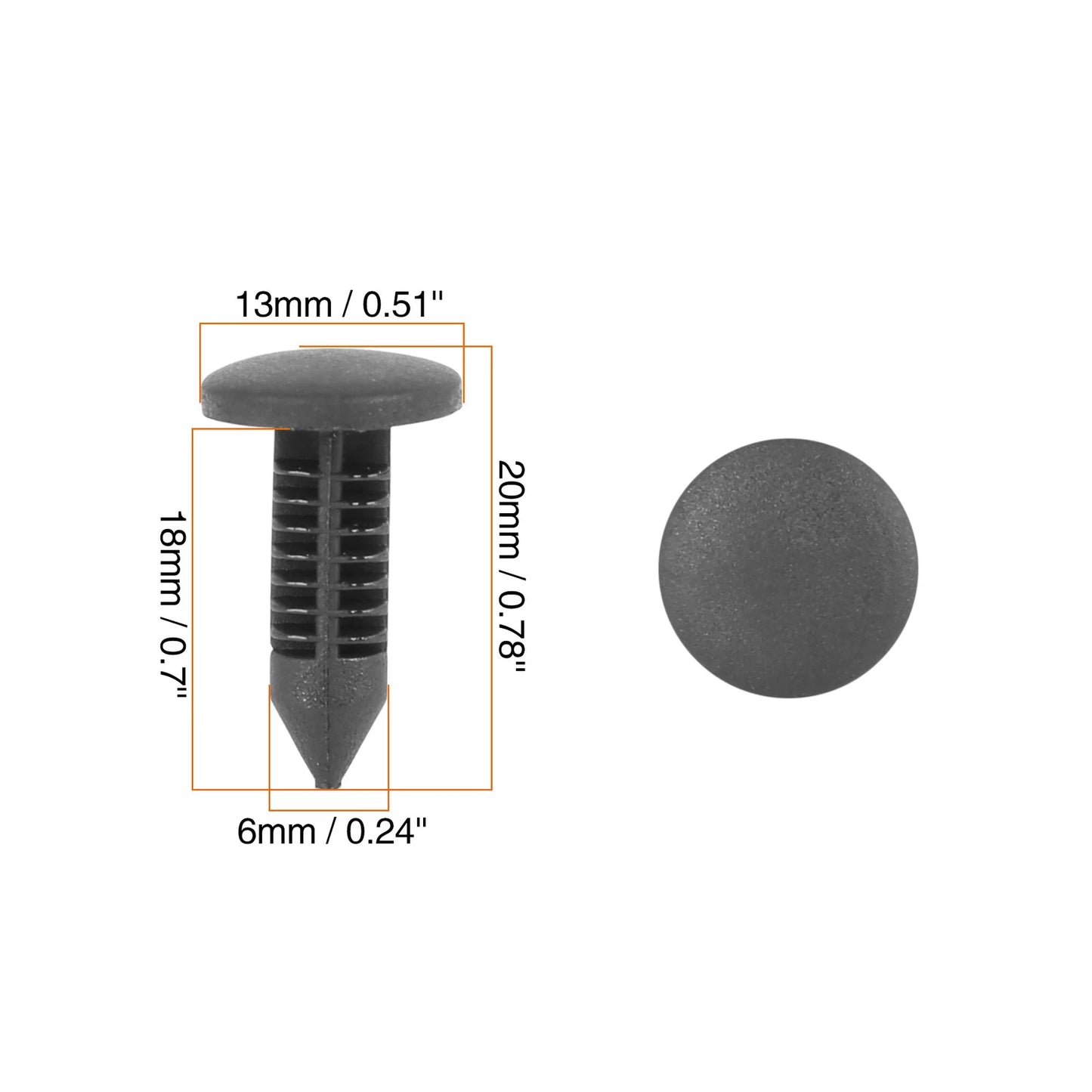 20 x Plastic Bolt Rivets Trim Panel Retainer Clips for Toyota